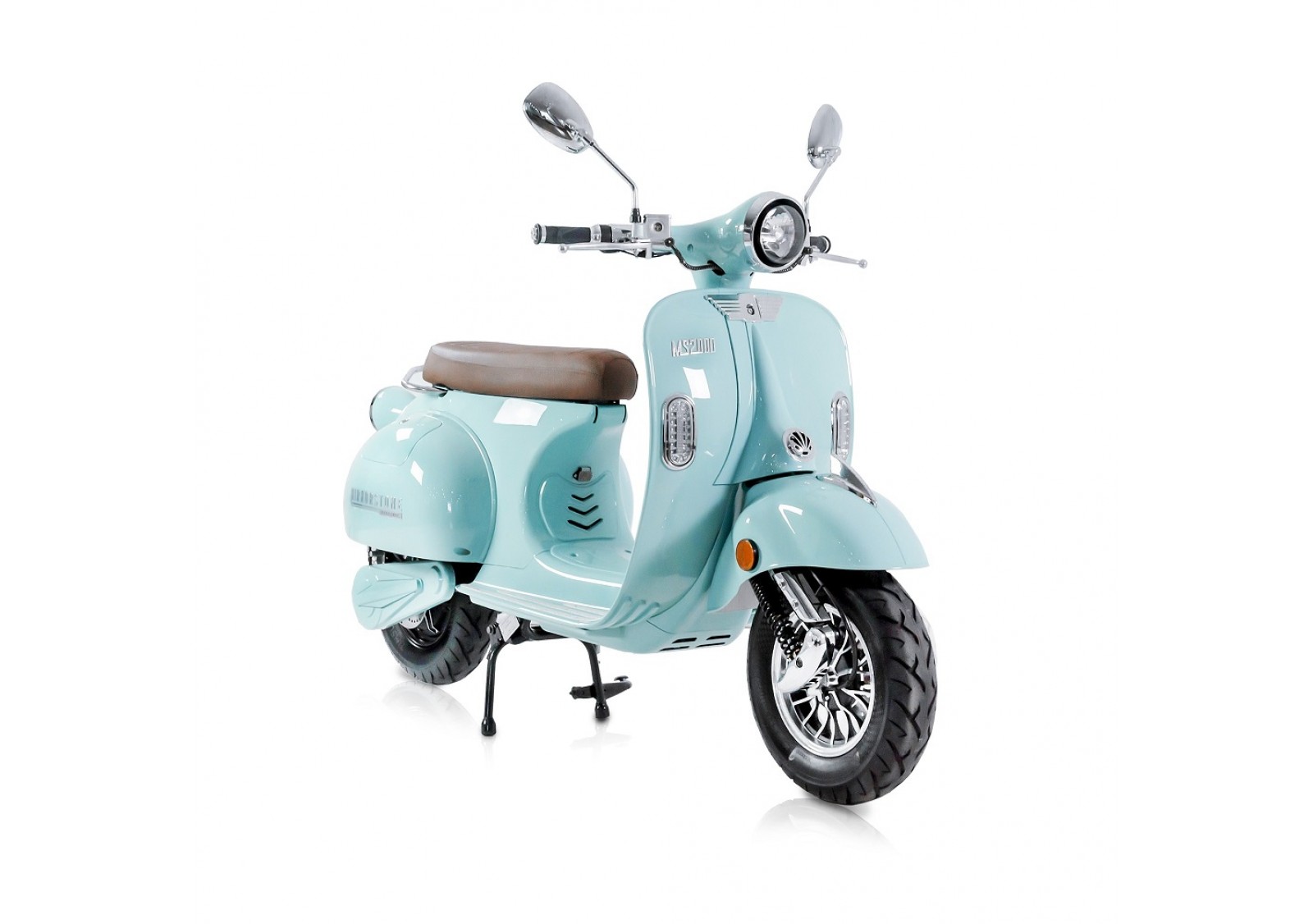 MS2000 Sky Blue Vintage Electric Scooter