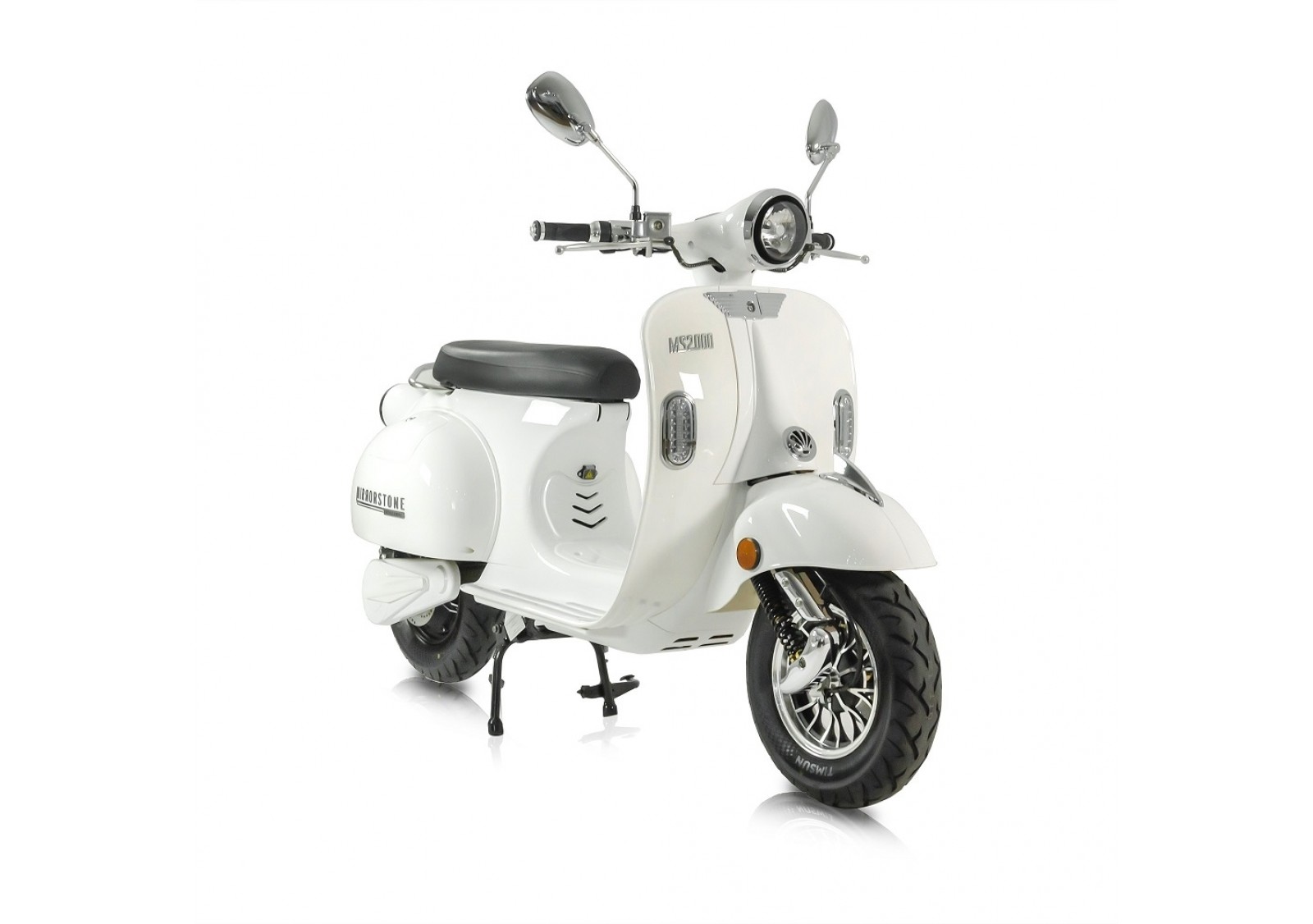 MS2000 White Vintage Electric Scooter