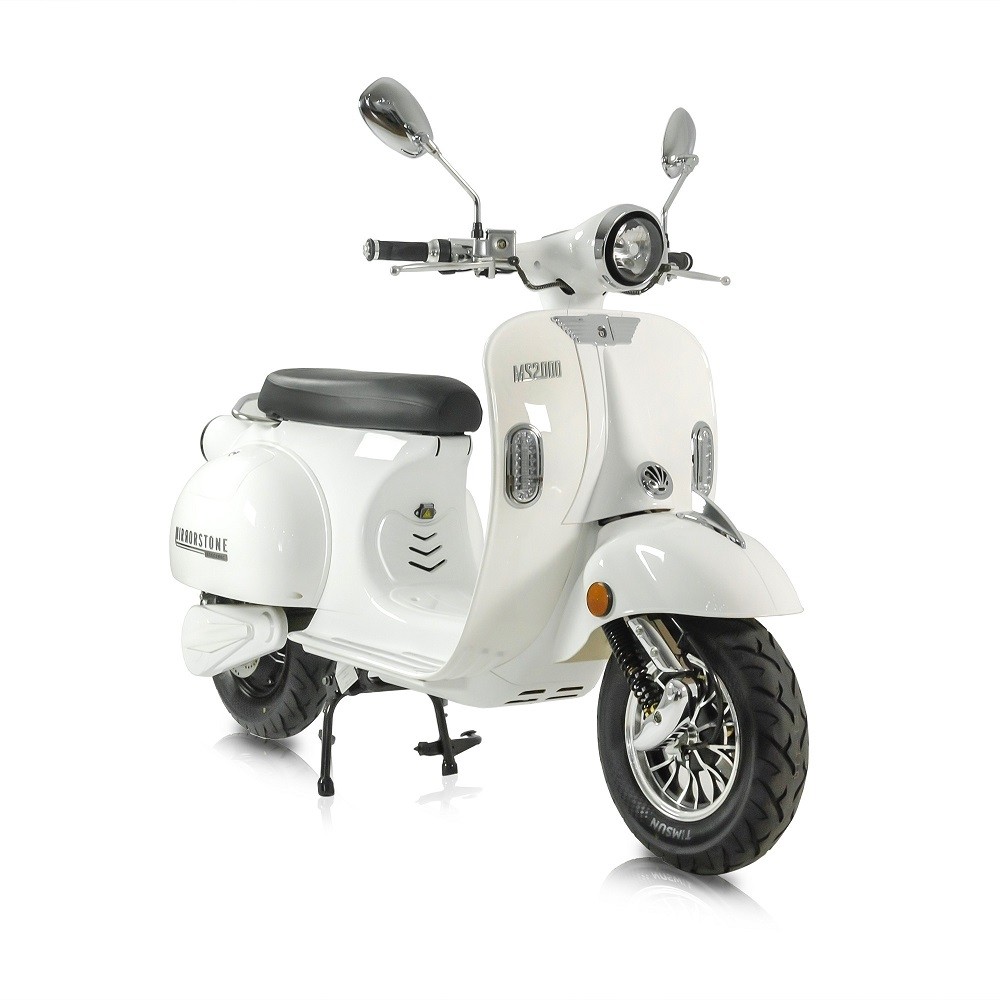 MS2000 White Vintage Electric Scooter