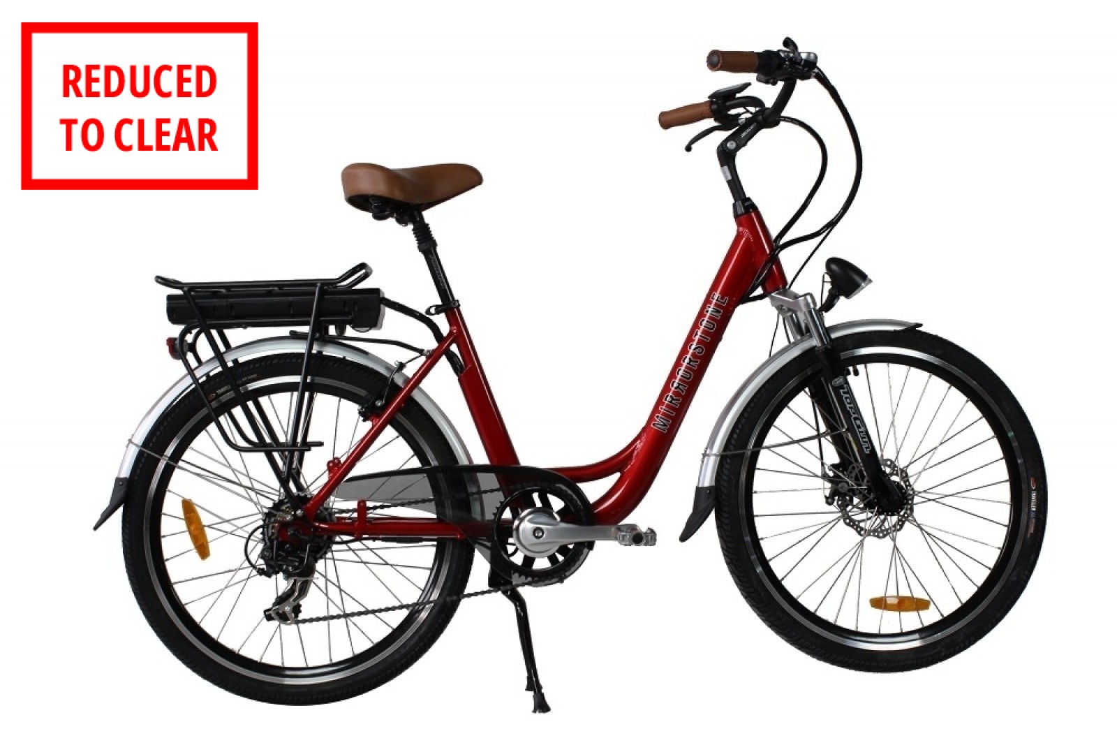Sprint Cherry Red Electric Bike 24" Wheel Without Basket (Grade A)