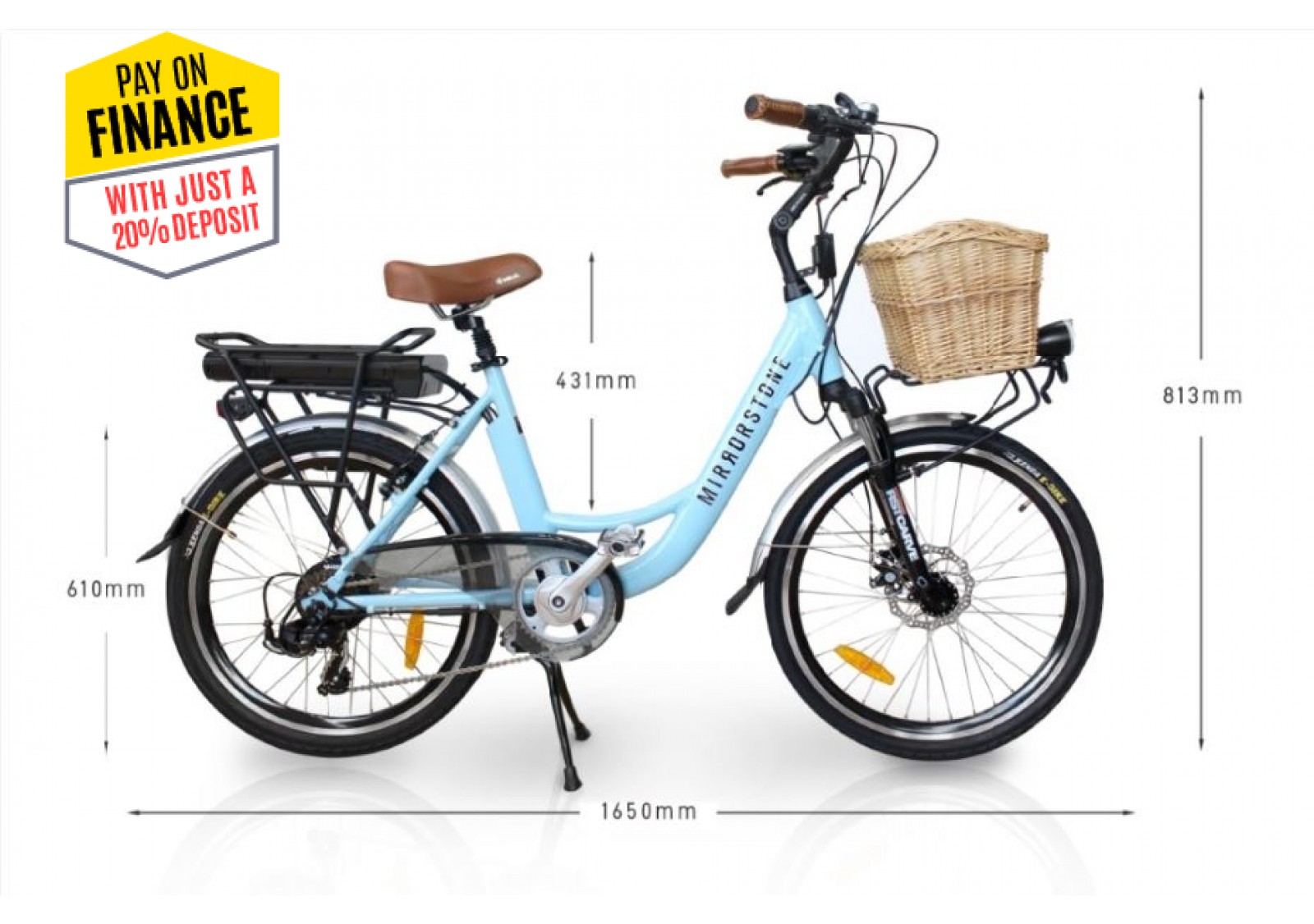 Sprint Electric Bike Cherry Red 24 Wheels