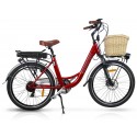 Vintage Dutch Style Electric Bike Cherry Red 26" Wheels - Whilst Stocks Last!