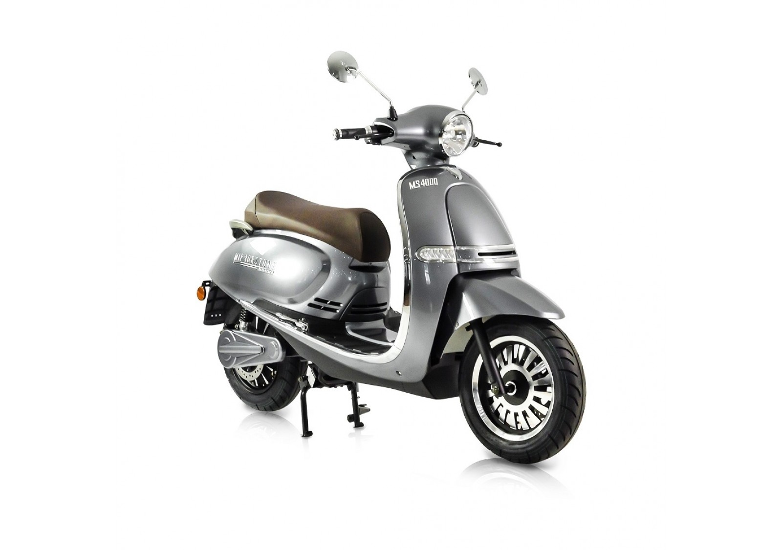 MS4000 Silver Vintage Electric Scooter