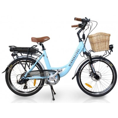 Vintage Dutch Style Electric Bike Sky Blue 26" Wheels - Limited Stock Available! 