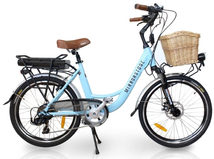 Vintage Dutch Style Electric Bike Sky Blue 26" Wheels - Limited Stock Available! 