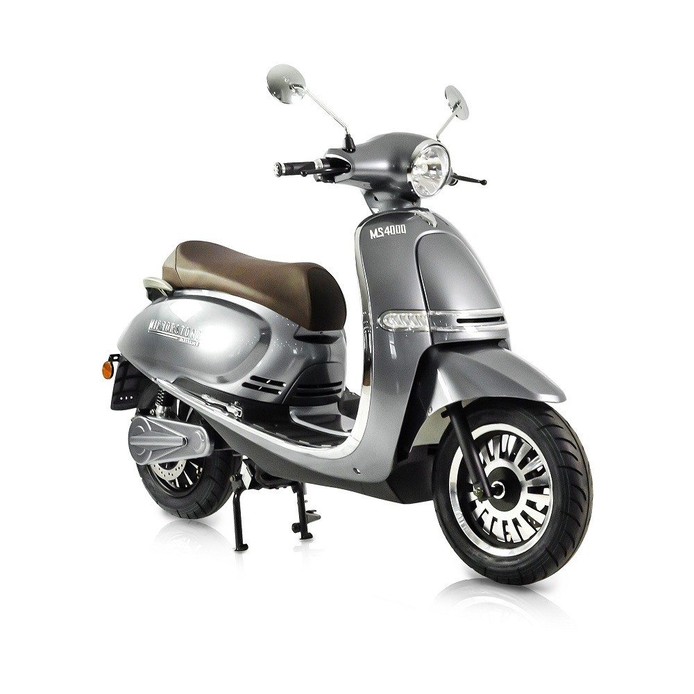 MS4000 Silver Vintage Electric Scooter 125cc Equivalent (Best Price Online) 