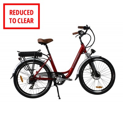 Sprint Cherry Red Electric Bike 24" Wheel Without Basket (Grade A)